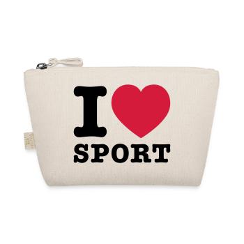 I Love Sports 2 - Organic Pouch - nature - Front