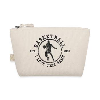 Basketball - I Love This Game, vintage, distressed - Organic Pouch - nature - Front