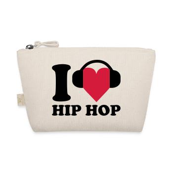 I love Music - Hip Hop - Bio-Täschchen - Natur - Vorne