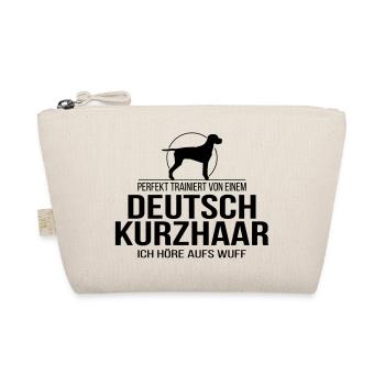DEUTSCH KURZHAAR ich höre aufs wuff - Bio-Täschchen - Natur - Vorne