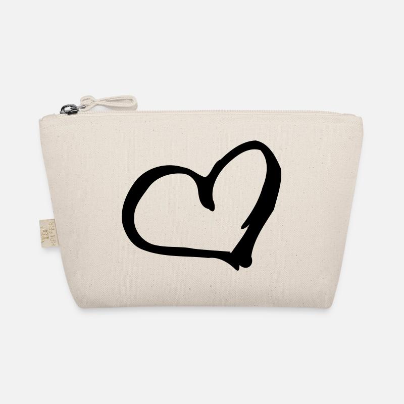 Heart - Bio-Täschchen - Natur