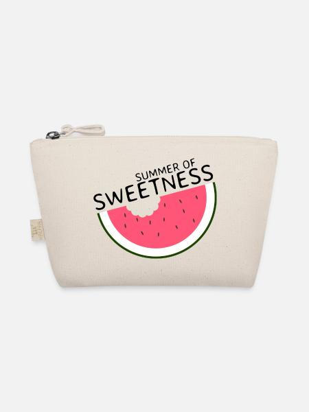 Summer of sweetness / Wassermelone / Sommershirt - Bio-Täschchen - Natur