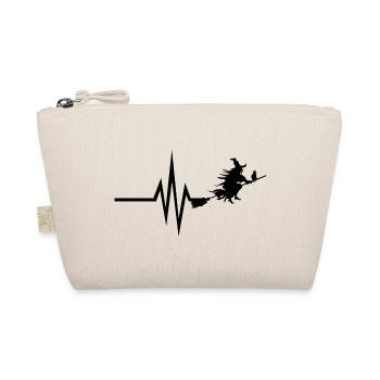 Mon cœur bat pour les sorcières - citrouille d'Halloween - Trousse biologique - nature - Devant