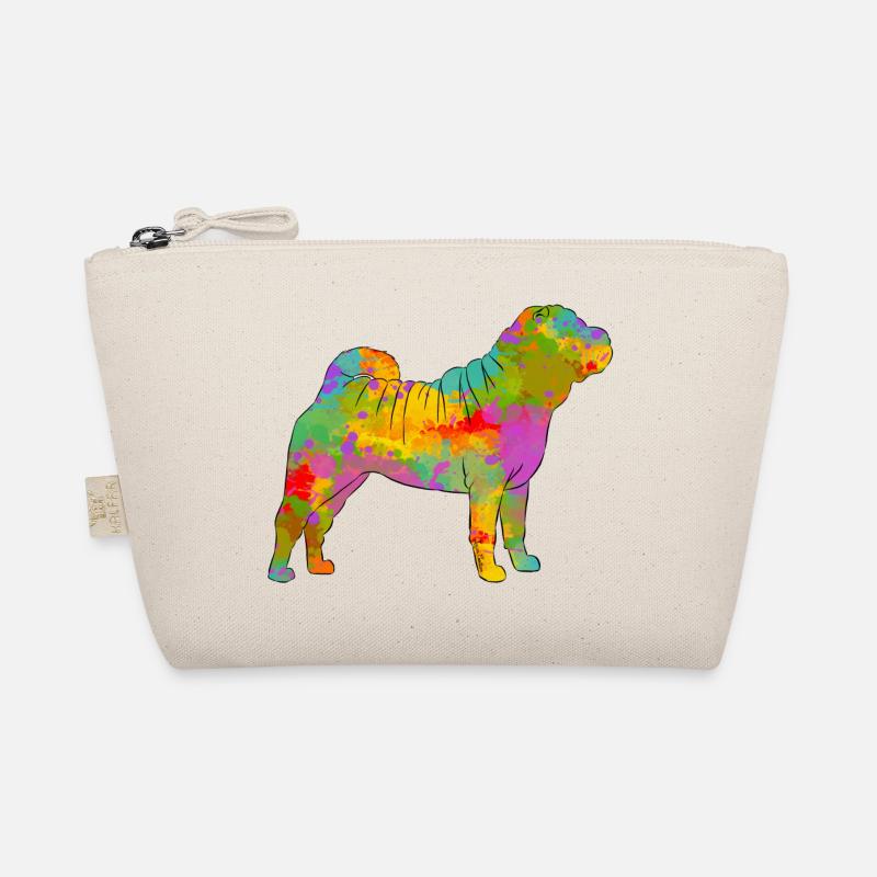 Shar Pei Multicolor Bio-Täschchen