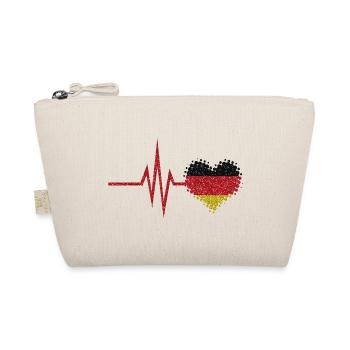My heart beats for Germany - German home - Organic Pouch - nature - Front