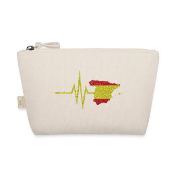 My heart beats for Spain - map spanish - Organic Pouch - nature - Front