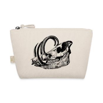 Wild boar skull - Organic Pouch - nature - Front
