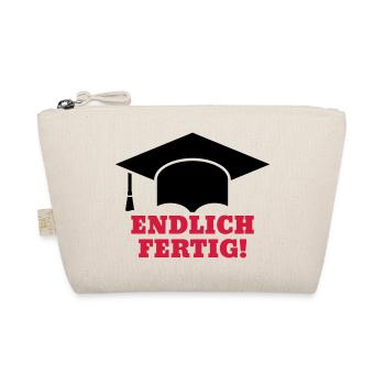 Doktorhut Endlich fertig Promotion Doktorarbeit - Bio-Täschchen - Natur - Vorne