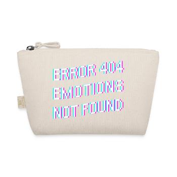 "ERROR 404 EMOTIONS NOT FOUND" Shirt - Organic Pouch - nature - Front