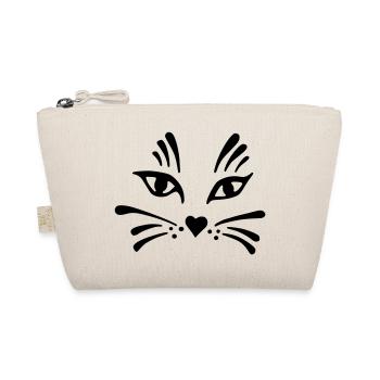 Katze Blume - Bio-Täschchen - Natur - Vorne