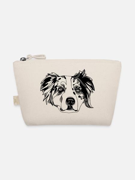 Australian Shepherd - Bio-Täschchen - Natur - Vorne