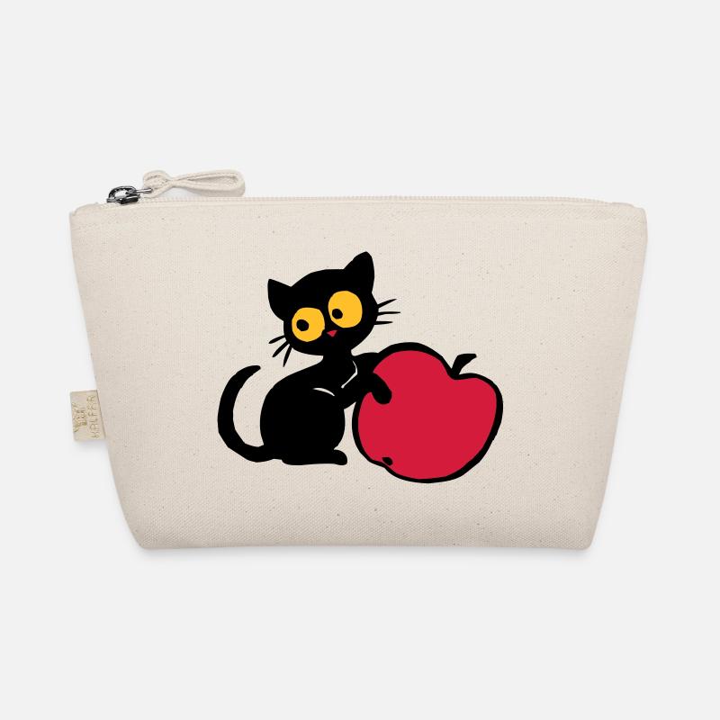 Kätzchen mit Apfel Bio-Täschchen