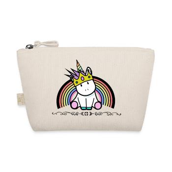 Einhorn Prinzessin - Bio-Täschchen - Natur - Vorne