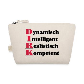 Dirk,Vorname,Namensschild,Name,Fun Shirt (25) - Bio-Täschchen - Natur - Vorne