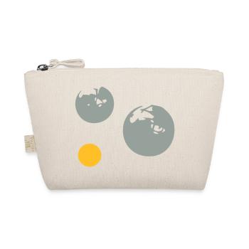 petanque ball cochonnet1512 - Organic Pouch - nature - Front