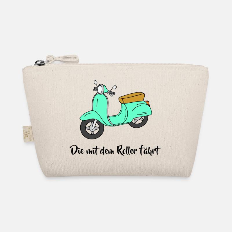 Motorroller - Die mit dem Roller fährt Bio-Täschchen