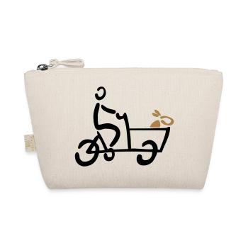 Bakfiets Hund Lastenrad Fahrrad - Bio-Täschchen - Natur - Vorne