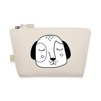 Dog face dog's head - Organic Pouch - nature - Front