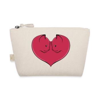 chat coeur - Trousse biologique - nature - Devant