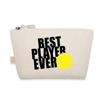 BEST TENNIS PLAYER EVER 2C - Bio-Täschchen - Natur - Vorne
