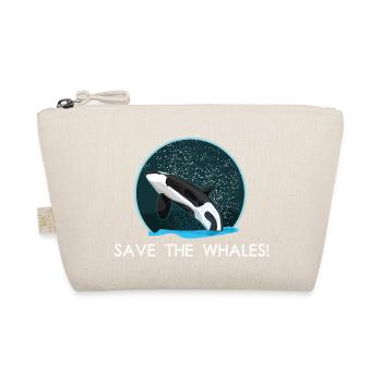 Save the whales Orca killer whale whale gift - Organic Pouch - nature - Front