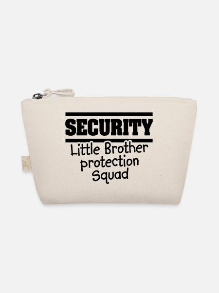 Security Little brother protection squat - Big bro - Organic Pouch - nature - Front