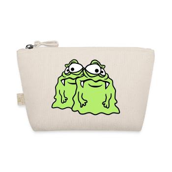 Team 2 friends couple glibber slime disgusting slime - Organic Pouch - nature - Front