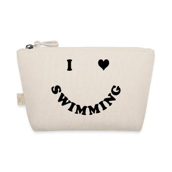 Schwimmen - I love Swimming - Organic Pouch - nature - Front