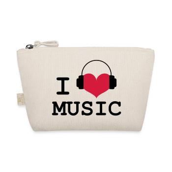 Ich liebe Musik! - Bio-Täschchen - Natur - Vorne