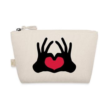 forme contours 2 haende couple équipe hand signe demi - Trousse biologique - nature - Devant