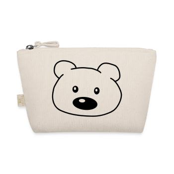 Bear Head - Organic Pouch - nature - Front