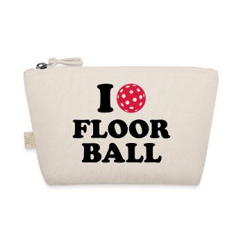 I love Floorball - Bio-Täschchen - Natur - Vorne