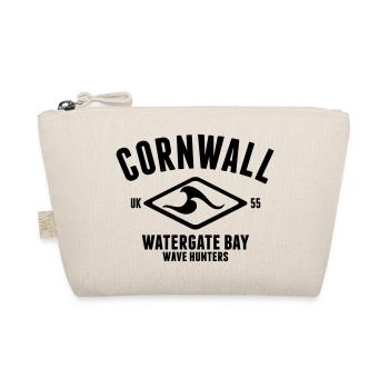 CORNWALL WATERGATE BAY SURF DESIGN - Organic Pouch - nature - Front