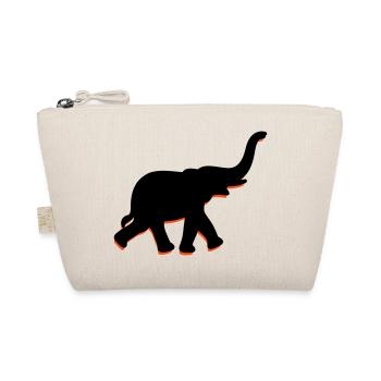 A big elephant with trunk - Organic Pouch - nature - Front