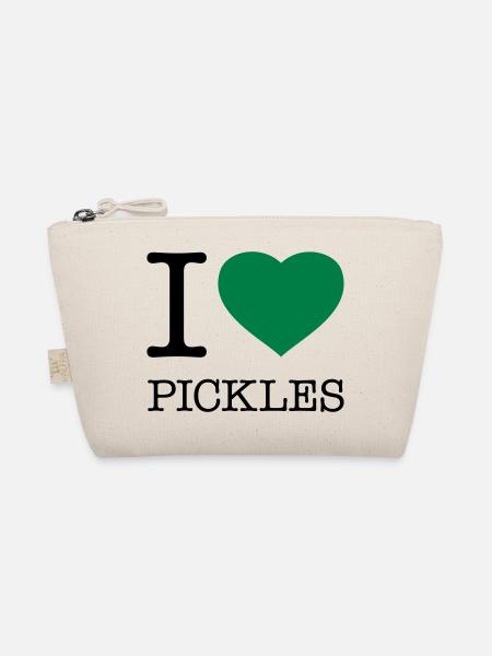 J’ADORE LES CORNICHONS - Trousse biologique - nature - Devant