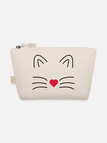 Katze - Bio-Täschchen - Natur - Vorne