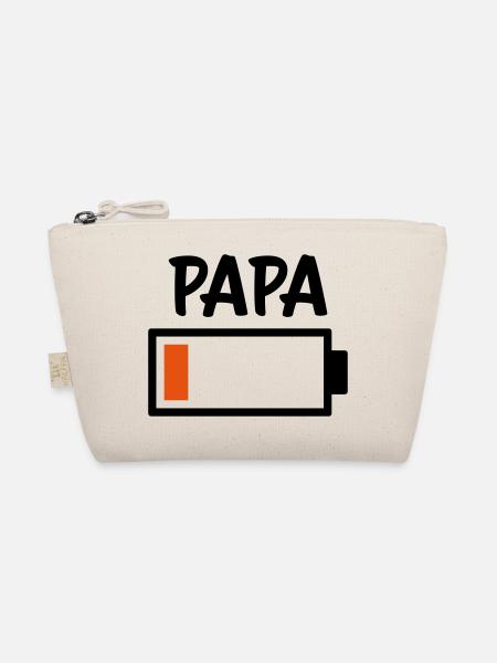 Papa - batterie vide - Trousse biologique - nature - Devant