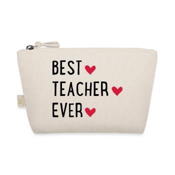 Best Teacher ever - Organic Pouch - nature - Front