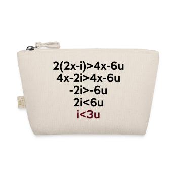 I love you (Formule de math) - Trousse biologique - nature - Devant