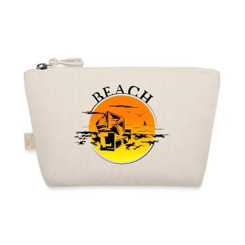 beach beach chair symbol nature sun Baltic Sea icon - Organic Pouch - nature - Front