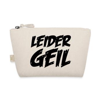 leider_geil - Bio-Täschchen - Natur - Vorne