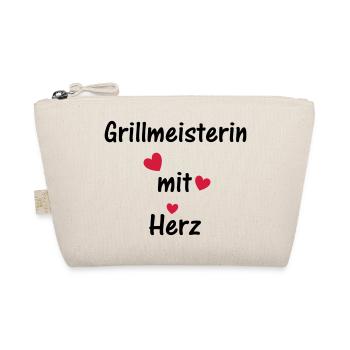 Grillmeisterin mit Herz - Bio-Täschchen - Natur - Vorne