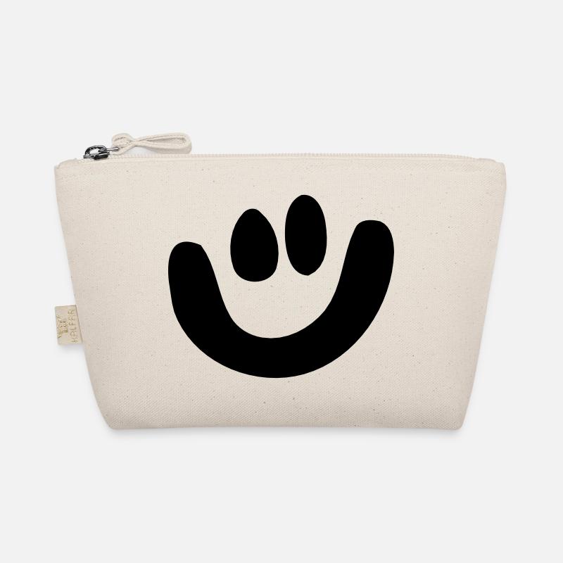 Smiley - Bio-Täschchen - Natur
