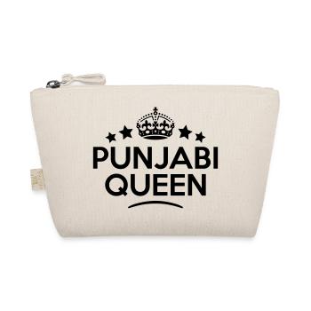 punjabi queen keep calm style copy - Organic Pouch - nature - Front