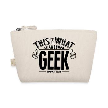 awesome geek looks like pro design - Organic Pouch - nature - Front
