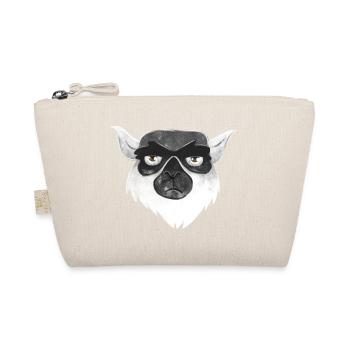 Grumpy unhappy lemur face - Organic Pouch - nature - Front