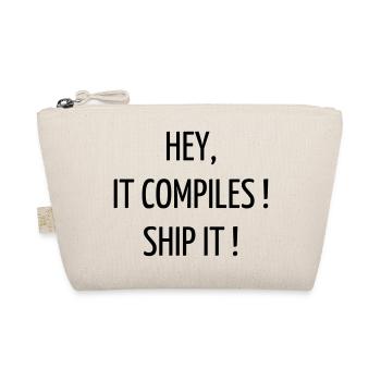 Citation / Geek / Gaming / Gamer / Nerd - Trousse biologique - nature - Devant