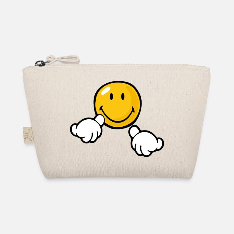 Smiley Attention - Bio-Täschchen - Natur