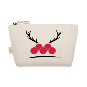 Bollenhut mit Geweih - Bio-Täschchen - Natur - Vorne