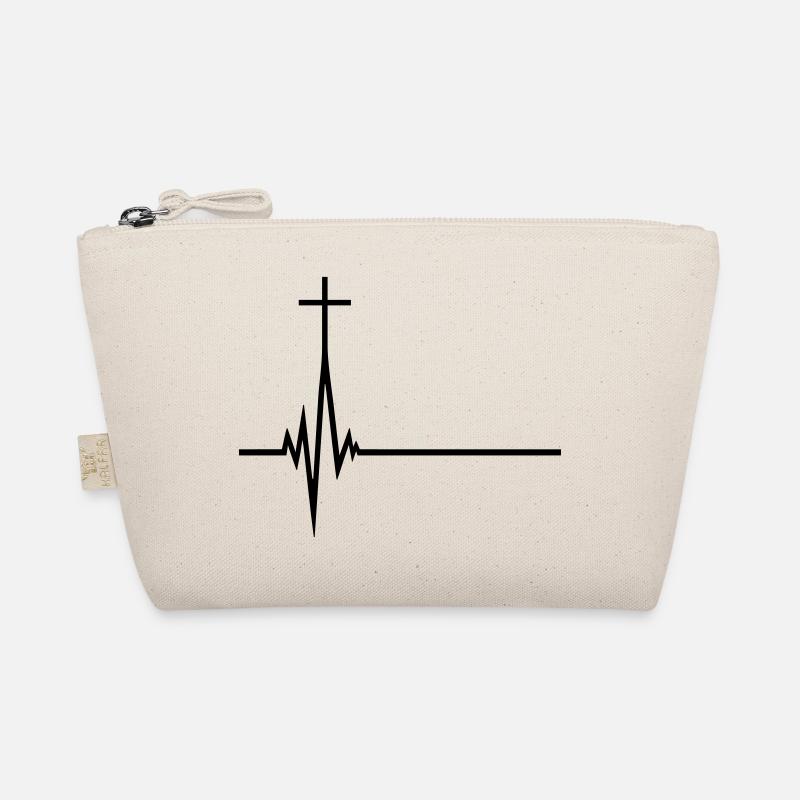 Pulse frequency life pulse beat heart beat jesus c Organic Pouch
